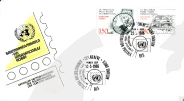 OSN Ženeva FDC 0143 / 0144 ● - 1986